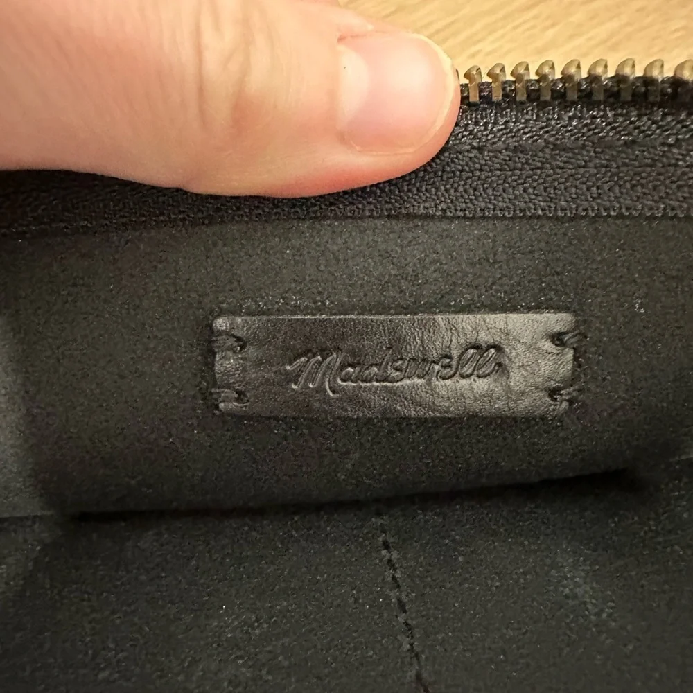 Madewell Elegant Black Leather Shoulder Bag